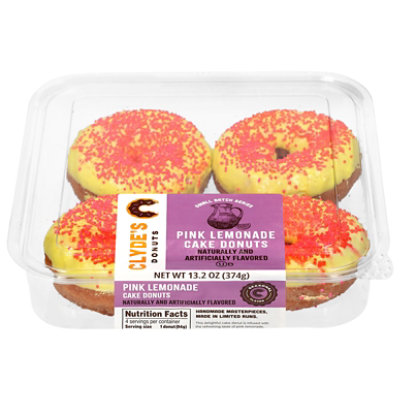 Clydes Donuts Pink Lemonade Cake Donut - 13.2 OZ - Image 2
