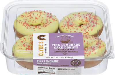Clydes Donuts Pink Lemonade Cake Donut - 13.2 OZ - Image 1