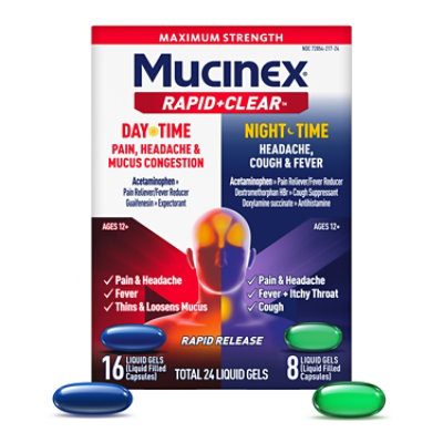 Mucinex Rapid Clear Pain Headache & Mucus - 24 CT - Image 2