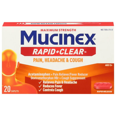 Mcnx Rapid Clear Pain Headache & Cough - 20 CT - Image 2