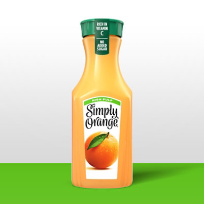 Simply Orange High Pulp Juice Bottle, 46 Fl Oz - 46 FZ - Image 4