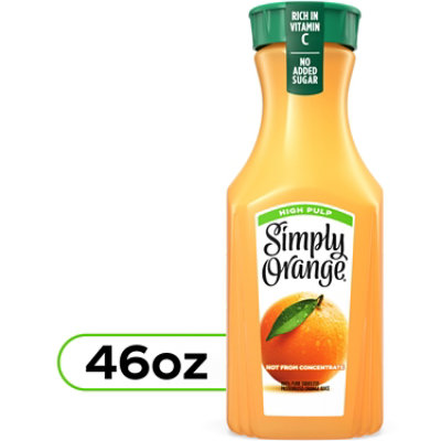 Simply Orange Medium Pulp Calcium And Vitamin D Juice Bottle 46 Fl