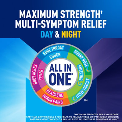 Mucinex Fast-Max Daytime Cold & Flu & Nighttime Cold & Flu Caplets - 20 Count - Image 5