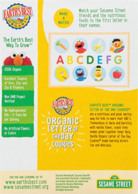 Earths Best Sesame Street - Vanilla Cookie - 5.3 OZ - Image 6