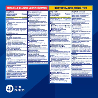 Mucinex Rapid Clear Headache Mucus Congestion Caplets - 40 Count - Image 4