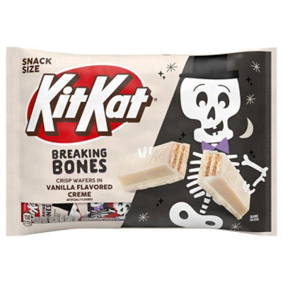 KIT KAT Breaking Bones Vanilla Flavored Creme Wafer Snack Size Halloween Candy Bag - 10.29 Oz - Image 1