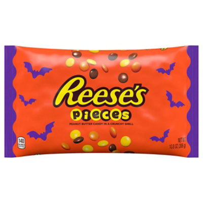 REESE'S PIECES Peanut Butter in a Crunchy Shell Halloween Candy Bag - 10.8 Oz - Image 2