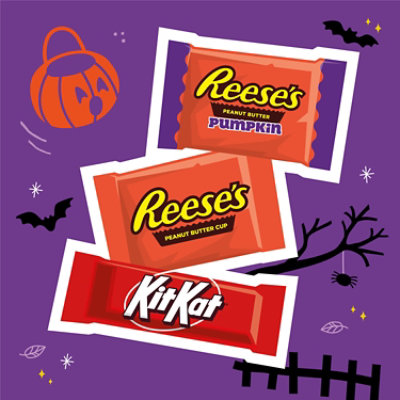 KIT KAT and REESE'S Assorted Milk Chocolate Snack Size Halloween Candy Bag - 19.92 Oz - Image 3
