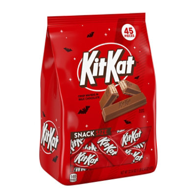 KIT KAT Milk Chocolate Wafer Snack Size Halloween Candy Bag - 22.54 Oz - Image 1
