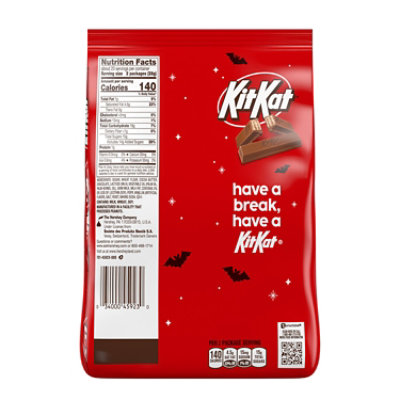 KIT KAT Milk Chocolate Wafer Snack Size Halloween Candy Bag - 22.54 Oz - Image 2