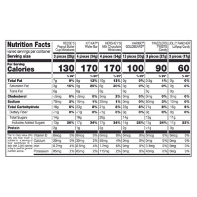 Hershey Miniatures Assorted Flavored Halloween Candy Bag - 20.93 Oz - Image 3