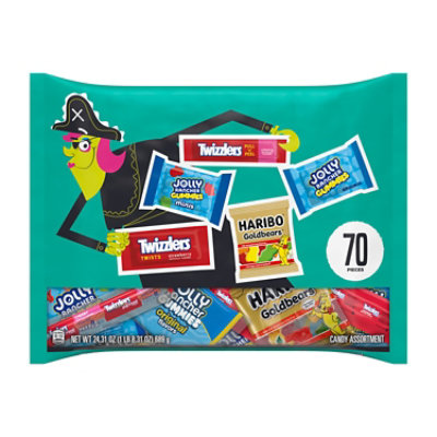 HARIBO JOLLY RANCHER and TWIZZLERS Assorted Fruit Flavored Halloween Candy Bag - 24.31 Oz - Image 1