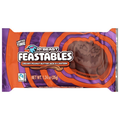 Feastables 35g Peanut Butter Chocolate Pumpkin - .07 LB - Image 2