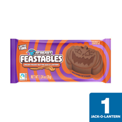 Feastables 35g Peanut Butter Chocolate Pumpkin - .07 LB - Image 1