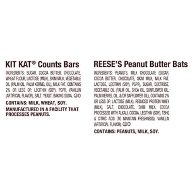 KIT KAT and REESE'S Assorted Milk Chocolate Snack Size Halloween Candy Bag - 18.44 Oz - Image 4