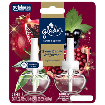 Glade Plugins Scented Oil Refills, Limited Edition Pomegranate & Currant - 2-.67 Fl. Oz. - 2-.67 FZ - Image 2