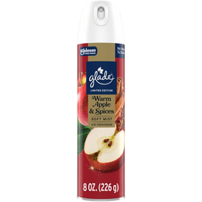 Glade Aerosol Air Freshener, Limited Edition Warm Apple & Spices - 8 Oz. - 8 OZ - Image 1