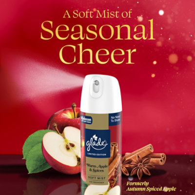 Glade Aerosol Air Freshener, Limited Edition Warm Apple & Spices - 8 Oz. - 8 OZ - Image 4