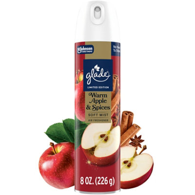 Glade Aerosol Air Freshener, Limited Edition Warm Apple & Spices - 8 Oz. - 8 OZ - Image 1