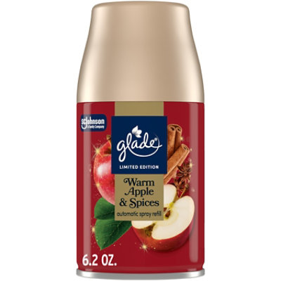 Glade Automatic Spray Refill, Limited Edition Warm Apple & Spices - 6.2 Oz. - 6.2 OZ - Image 1