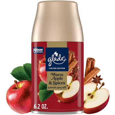 Glade Automatic Spray Refill, Limited Edition Warm Apple & Spices - 6.2 Oz. - 6.2 OZ - Image 1