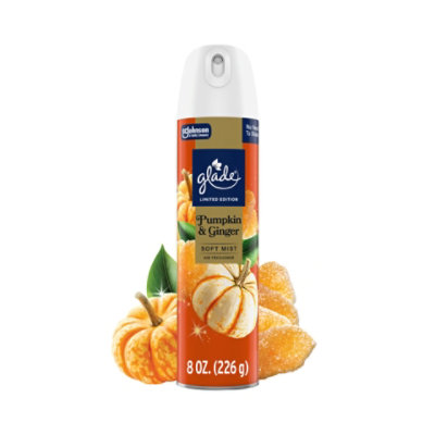Glade Aerosol Air Freshener, Limited Edition Pumpkin & Ginger - 8 Oz. - 8 OZ - Image 1