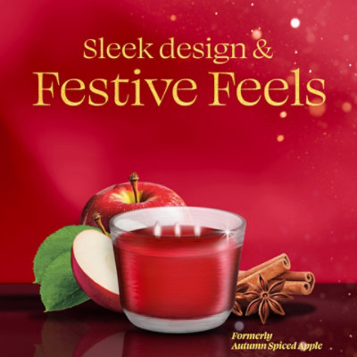 Glade 3 Wick Candle, Limited Edition Warm Apple & Spices - 6.8 Oz. - 6.8 OZ - Image 4
