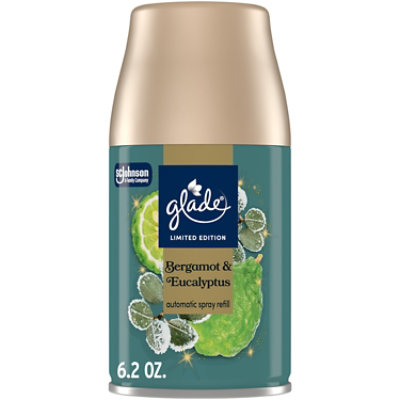 Glade Automatic Spray Refill, Limited Edition Bergamot & Eucalyptus - 6.2 Oz. - 6.2 OZ - Image 1