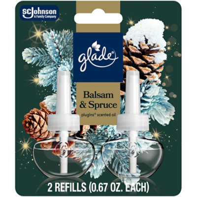 Glade Plugins Scented Oil Refills, Limited Edition Balsam & Spruce - 2-.67 Fl. Oz. - 2-.67 FZ - Image 1