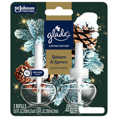 Glade Plugins Scented Oil Refills, Limited Edition Balsam & Spruce - 2-.67 Fl. Oz. - 2-.67 FZ - Image 2
