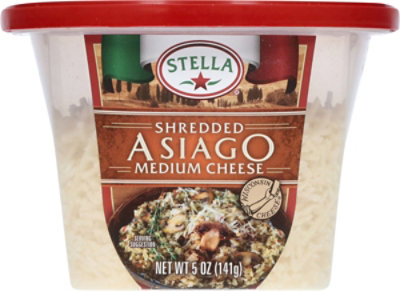 Stella Shredded Asiago Medium Cheese - 5 OZ - Image 5