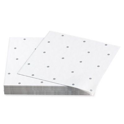 American Greetings Silver Polka Dots Lunch Napkins - 20 Count - Image 3