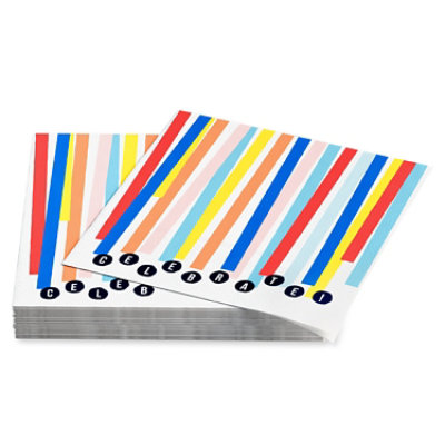 American Greetings Colorful Streamers Birthday Lunch Napkins - 20 Count - Image 3