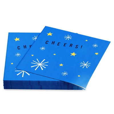 American Greetings Cheer on Blue Birthday Beverage Napkins - 20 Count - Image 3