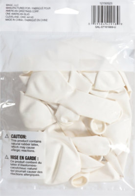 American Greetings White Ballons - 15 Count - Image 5