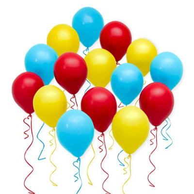 American Greetings Red/Yellow/Blue Ballons - 15 Count - Image 1
