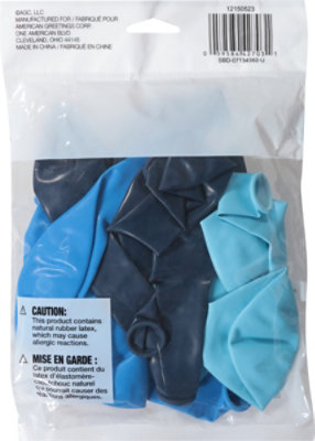 American Greetings Assorted Shades of Blue Balloons - 15 Count - Image 5