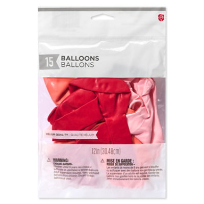 American Greetings Pink/Red/Orange Birthday Balloons - 15 Count - Image 2