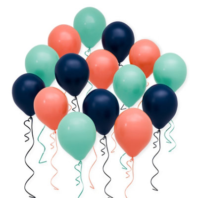 American Greetings Blue/Green/Orange Balloons - 15 Count - Image 1