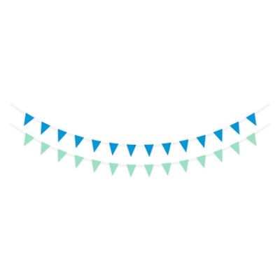 American Greetings Blue and Green Pendants 7' Feet Party All Occasion Banner - 2 Count - Image 1