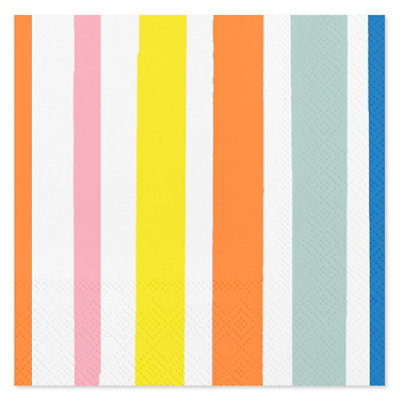 American Greetings Colorful Lines Beverage Napkins - 20 Count - Image 1