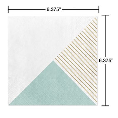 American Greetings Three Design on White Lunch Napkins - 20 Count - Image 2