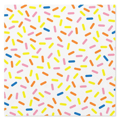 American Greetings Colorful Sprinkles Beverage Napkins - 20 Count - Image 1