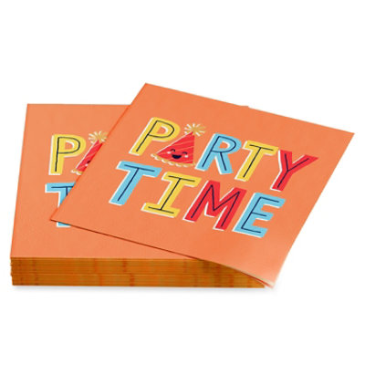 American Greetings Party Time Birthday Beverage Napkins - 20 Count - Image 3