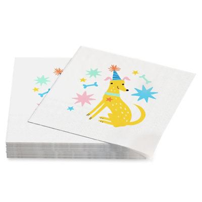 American Greetings Birthday Dog Birthday Beverage Napkins - 20 Count - Image 3