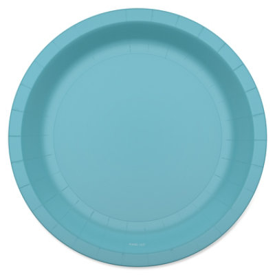 American Greetings Light Blue 7" All Occasion Paper Plates - 10 Count - Image 1