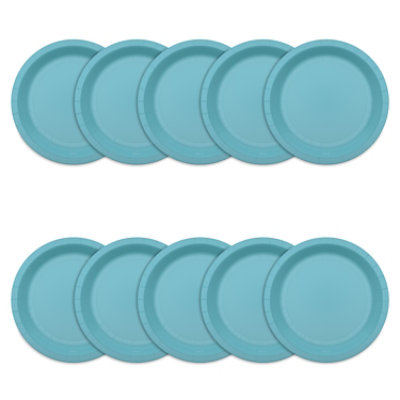 American Greetings Light Blue 7" All Occasion Paper Plates - 10 Count - Image 3