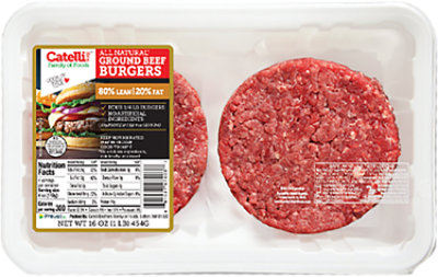 Catelli Angus Beef Smashed Burger 80/20 - 22 OZ - Image 1