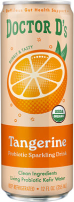 Doctor D Tangerine Sparkling Probiotic - 12 FZ - Image 1