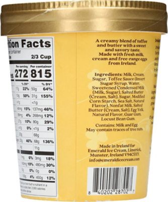 Emerald Ice Cream Irish Brown Butter - 16 FZ - Image 5